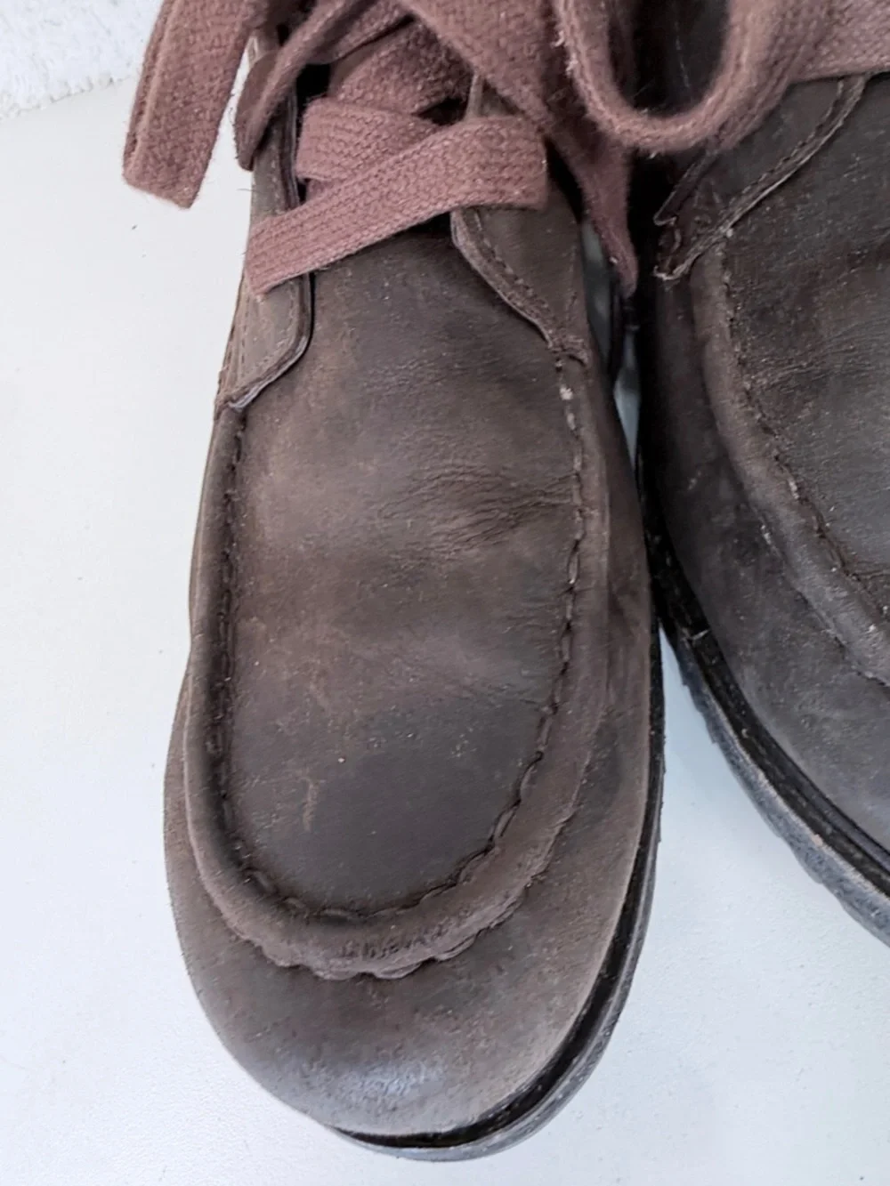 UGG Mens Leather Lace Up Boots Brown Moc Toe Size 10 Rugged Waterproof boots